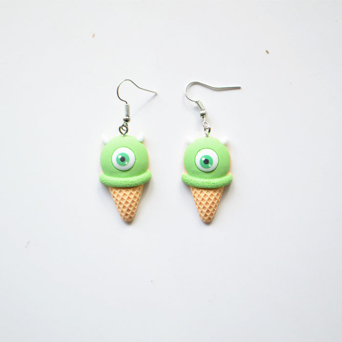 Wholesale Earrings Resin Ice Cream Unicorn Ice Cream Earrings JDC-ES-Xienuo013