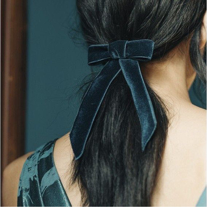 Wholesale Hair Clips Velvet Bow MOQ≥2 JDC-HC-jinhe012