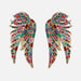 Jewelry WholesaleWholesale Wings Alloy Rhinestone Glass Earrings JDC-ES-ZhanS002 Earrings 瞻盛 %variant_option1% %variant_option2% %variant_option3%  Factory Price JoyasDeChina Joyas De China