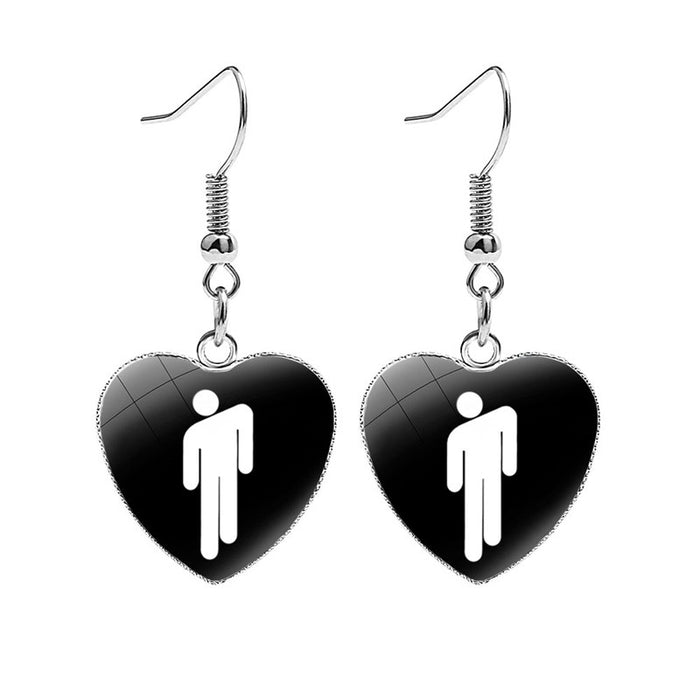 Wholesale Earrings Metal Love Time Gems Fan Souvenirs JDC-ES-NH018