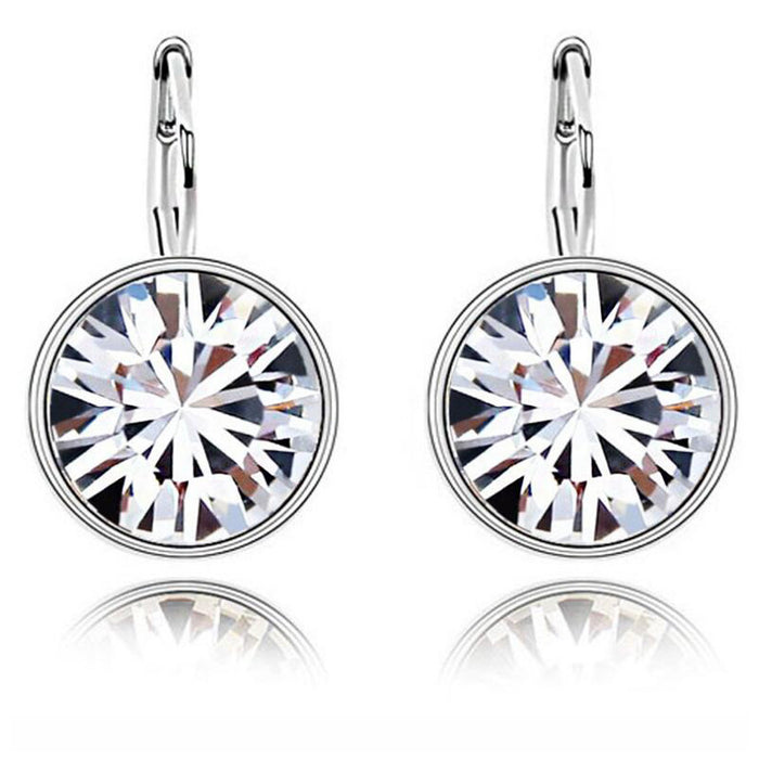 Jewelry WholesaleWholesale Metal Crystal Earrings Stud Earrings Women's Round Flashing Diamonds JDC-ES-Bingm024 Earrings 冰萌 %variant_option1% %variant_option2% %variant_option3%  Factory Price JoyasDeChina Joyas De China