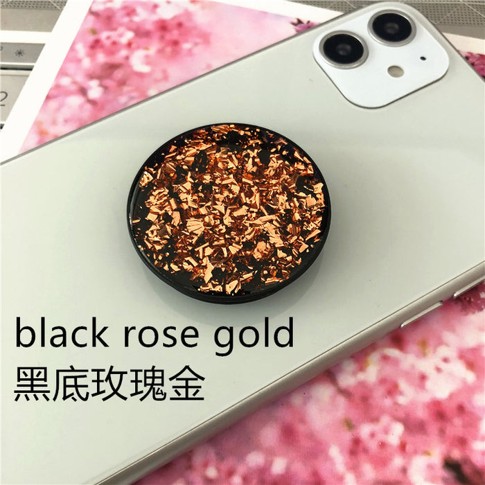 Wholesale Grip TPU Glitter Gold Foil Retractable Airbag MOQ≥2 JDC-PS-HWei005