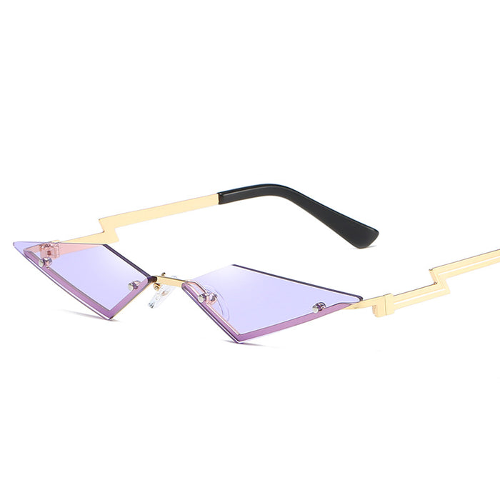 Wholesale rimless sunglasses personality color film JDC-SG-BaiLuan008