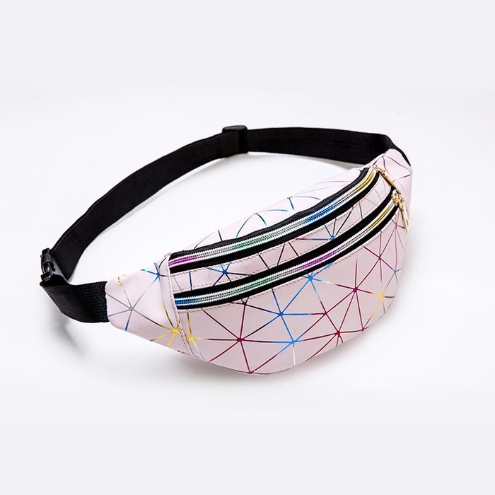 Wholesale Laser PU Leather Waist Bag Chest Bag JDC-SD-Hedao001