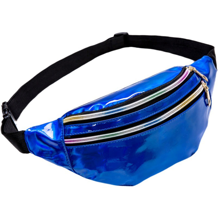 Wholesale Laser PU Leather Waist Bag Chest Bag JDC-SD-Hedao001