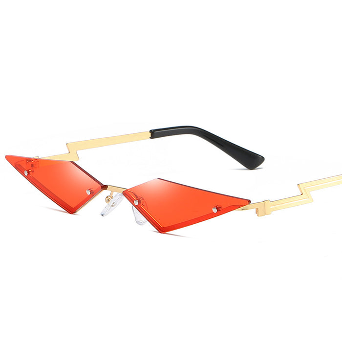 Wholesale rimless sunglasses personality color film JDC-SG-BaiLuan008