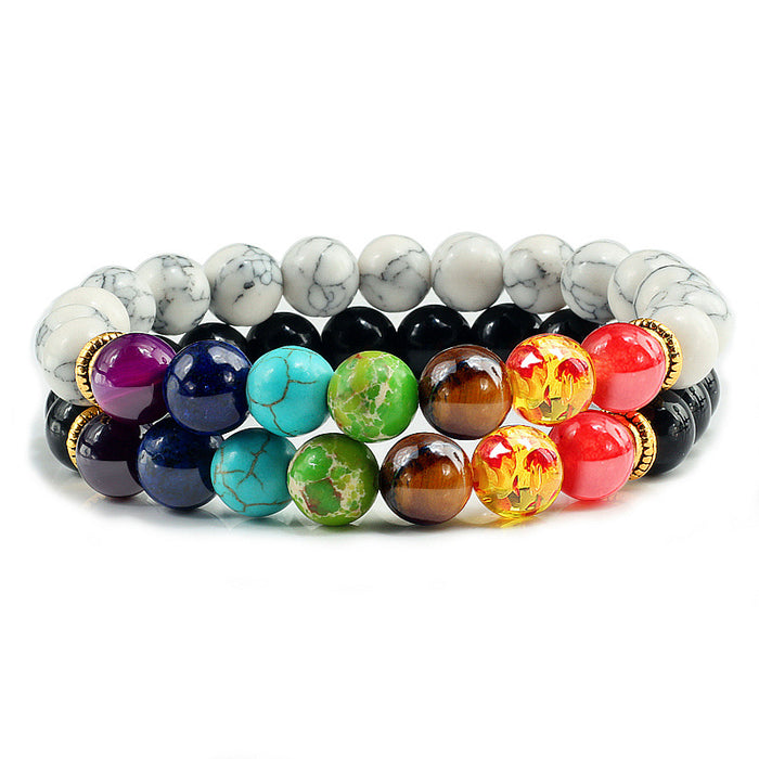 Jewelry WholesaleWholesale volcanic stone colorful Bracelet JDC-BT-JiuJ010 Bracelet 九江 %variant_option1% %variant_option2% %variant_option3%  Factory Price JoyasDeChina Joyas De China