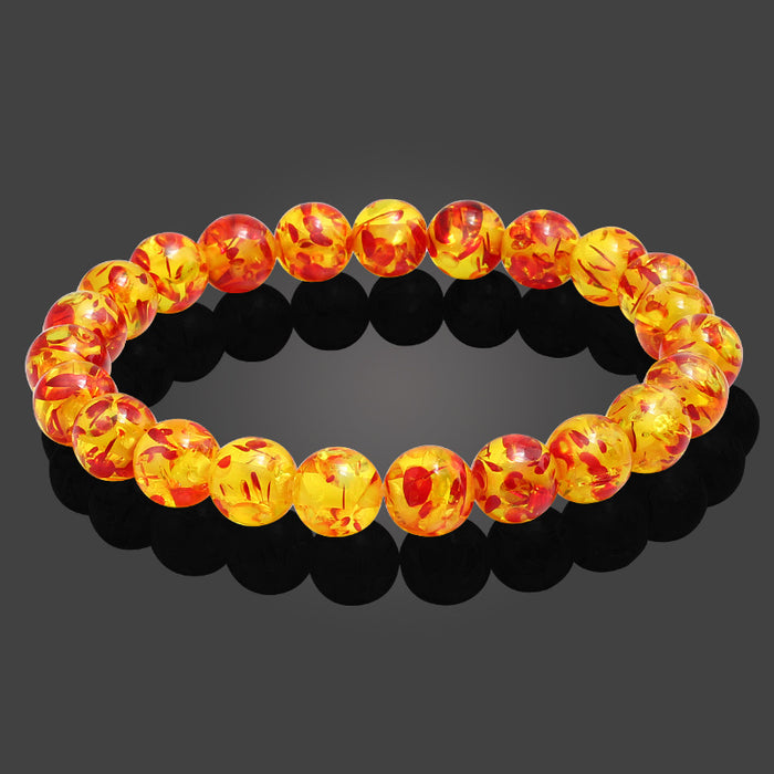 Jewelry WholesaleWholesale Beaded Imitation Amber Natural Stone Bracelet JDC-BT-JiuJ013 Bracelet 九江 %variant_option1% %variant_option2% %variant_option3%  Factory Price JoyasDeChina Joyas De China