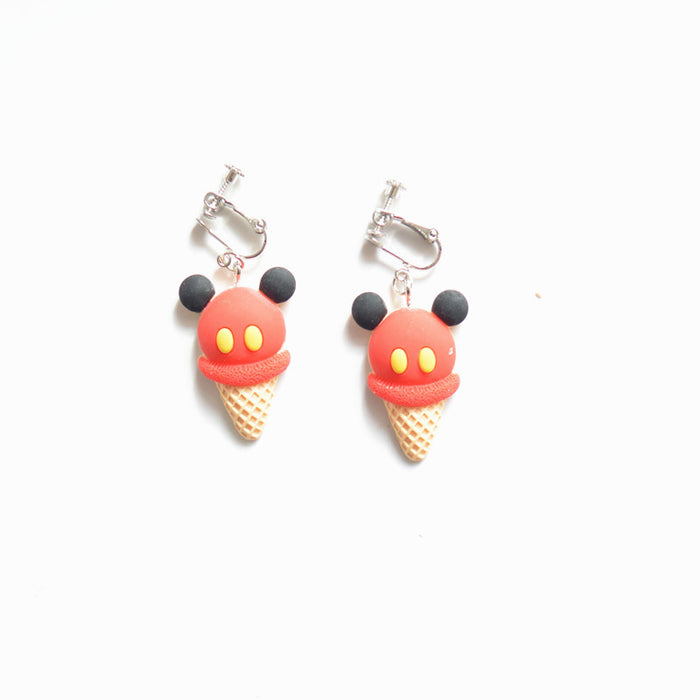 Wholesale Earrings Resin Ice Cream Unicorn Ice Cream Earrings JDC-ES-Xienuo013