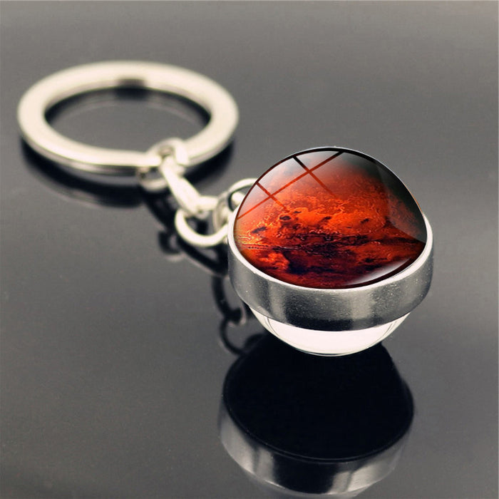 Jewelry WholesaleWholesale Zinc Alloy Glass Galaxy Nebula Glass Ball Keychain JDC-KC-Hengx002 Keychains 横湘 %variant_option1% %variant_option2% %variant_option3%  Factory Price JoyasDeChina Joyas De China