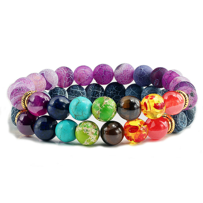 Jewelry WholesaleWholesale volcanic stone colorful Bracelet JDC-BT-JiuJ010 Bracelet 九江 %variant_option1% %variant_option2% %variant_option3%  Factory Price JoyasDeChina Joyas De China