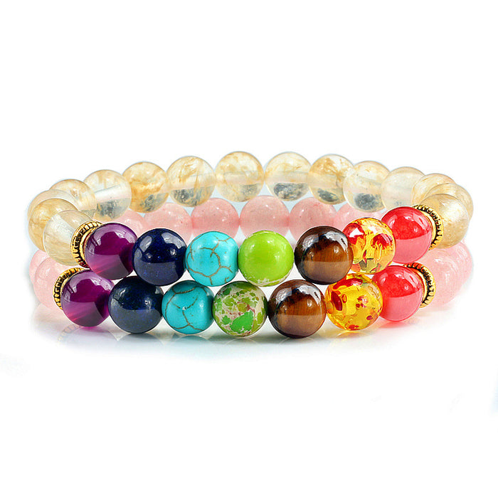 Jewelry WholesaleWholesale volcanic stone colorful Bracelet JDC-BT-JiuJ010 Bracelet 九江 %variant_option1% %variant_option2% %variant_option3%  Factory Price JoyasDeChina Joyas De China