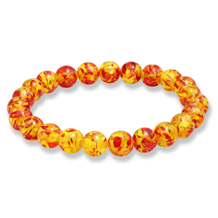 Jewelry WholesaleWholesale Beaded Imitation Amber Natural Stone Bracelet JDC-BT-JiuJ013 Bracelet 九江 %variant_option1% %variant_option2% %variant_option3%  Factory Price JoyasDeChina Joyas De China