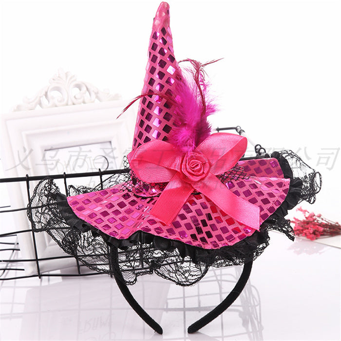 Wholesale Halloween Witch Hat Cloth Headband JDC-HD-SXia001