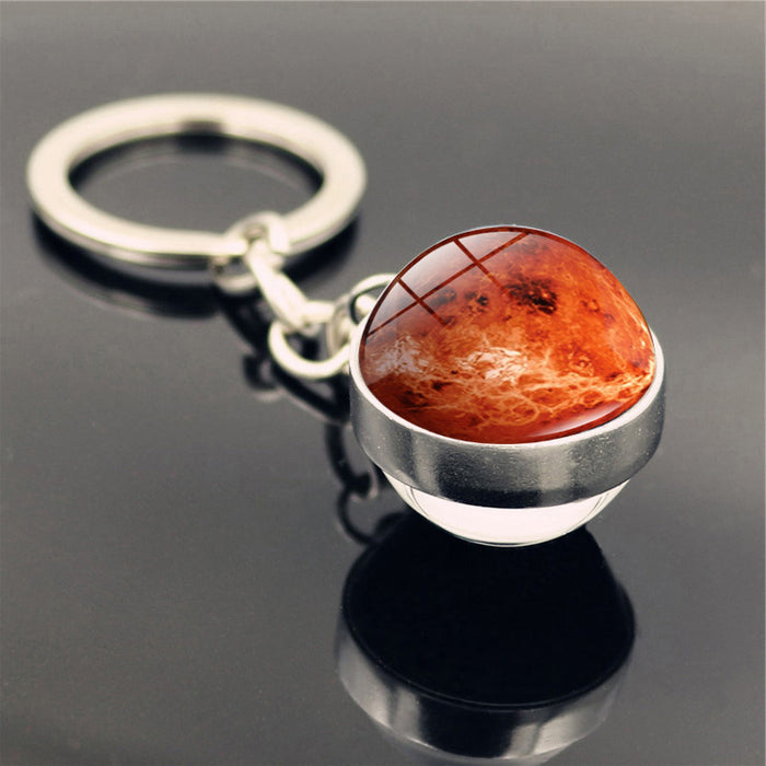 Jewelry WholesaleWholesale Zinc Alloy Glass Galaxy Nebula Glass Ball Keychain JDC-KC-Hengx002 Keychains 横湘 %variant_option1% %variant_option2% %variant_option3%  Factory Price JoyasDeChina Joyas De China