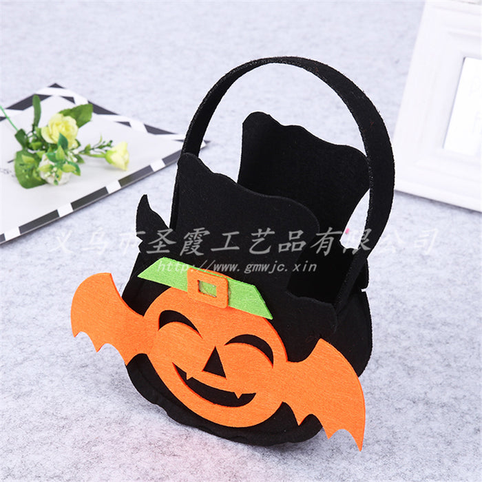 Wholesale Halloween Candy Bag Portable Pumpkin Bag Gift Bag Props Supplies MOQ≥2 JDC-HB-ShengX006