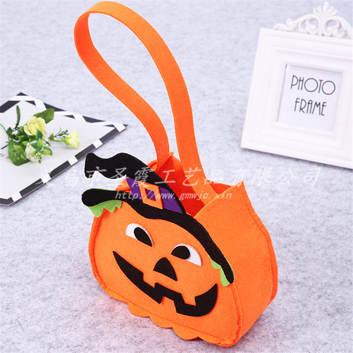 Wholesale Halloween Candy Bag Portable Pumpkin Bag Gift Bag Props Supplies MOQ≥2 JDC-HB-ShengX006