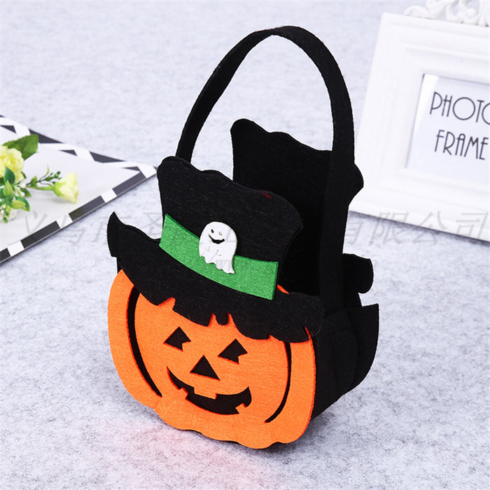 Wholesale Halloween Candy Bag Portable Pumpkin Bag Gift Bag Props Supplies MOQ≥2 JDC-HB-ShengX006