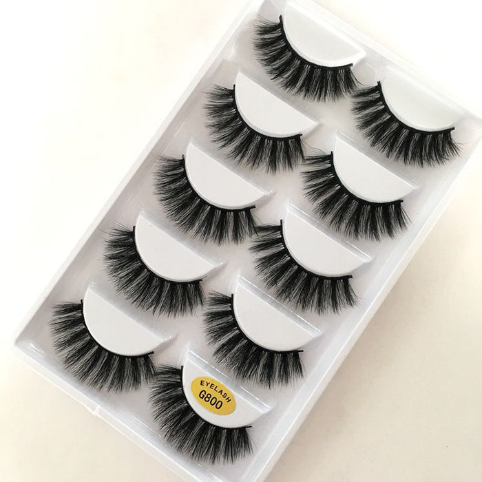 Jewelry WholesaleWholesale five pairs 3DG800 imitation mink eyelashes JDC-EY-YEZ001 Eyelashes 雅尔姿 %variant_option1% %variant_option2% %variant_option3%  Factory Price JoyasDeChina Joyas De China