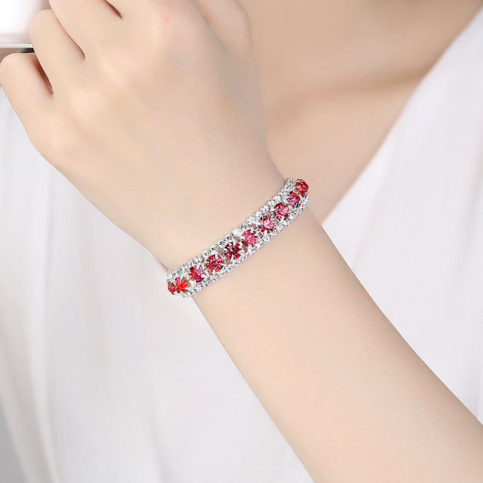 Wholesale Crystal Rhinestone Alloy Bracelet MOQ≥3 JDC-BT-BeiF001