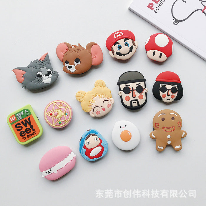 Wholesale Grips Cartoon Silicone Phone Holder Mobile Phone Holder (M) JDC-PS-Chwei008