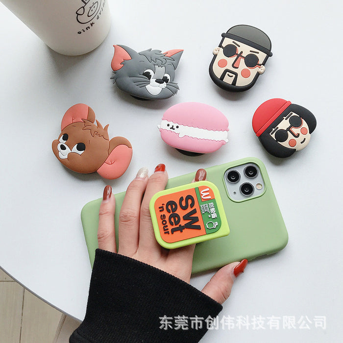 Wholesale Grips Cartoon Silicone Phone Holder Mobile Phone Holder (M) JDC-PS-Chwei008