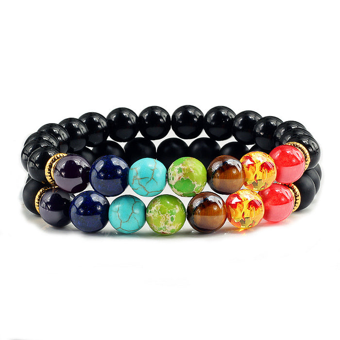 Jewelry WholesaleWholesale volcanic stone colorful Bracelet JDC-BT-JiuJ010 Bracelet 九江 %variant_option1% %variant_option2% %variant_option3%  Factory Price JoyasDeChina Joyas De China