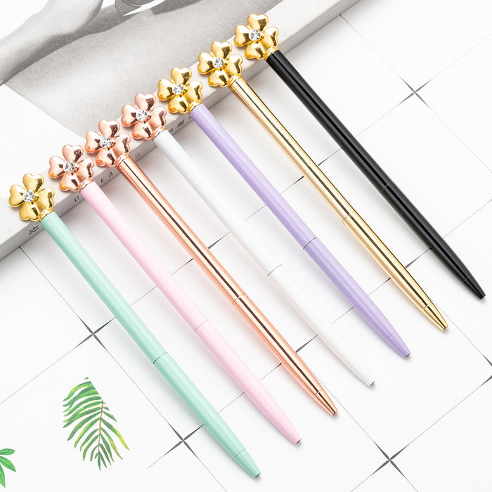 Wholesale Clover Metal Ballpoint Pen MOQ≥2 JDC-BP-Huah071