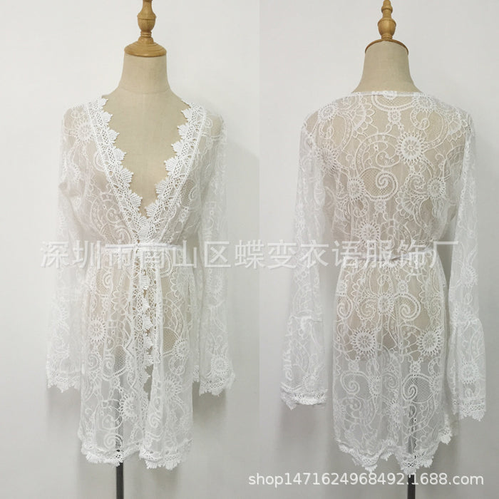 Jewelry WholesaleWholesale Beach Cover Up Summer Vacation Bikini Lace Sunscreen Bikini JDC-SW-DBYY001 Swimwear 蝶变衣语 %variant_option1% %variant_option2% %variant_option3%  Factory Price JoyasDeChina Joyas De China