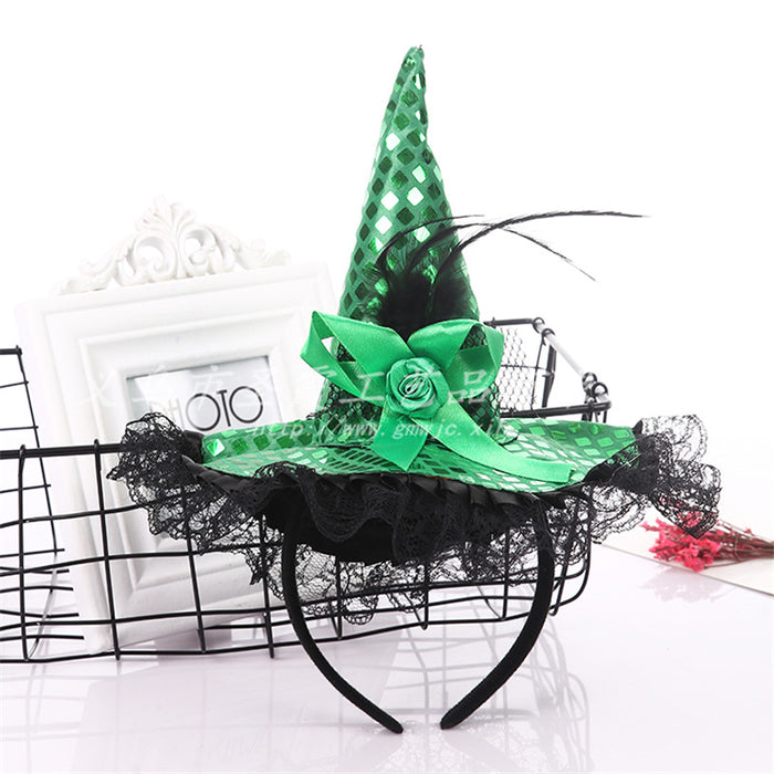 Wholesale Halloween Witch Hat Cloth Headband JDC-HD-SXia001