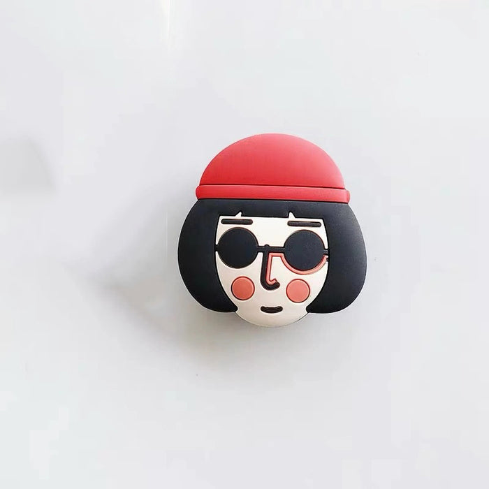 Wholesale Grip PVC Cute Cartoon Telescopic Folding Airbag Holder (M) JDC-PS-KaiXin002