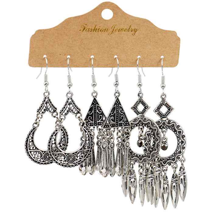 Wholesale Metal Earrings Baroque Personality Accessories JDC-ES-HH018