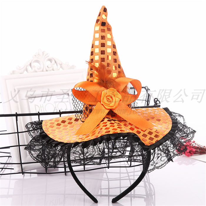 Wholesale Halloween Witch Hat Cloth Headband JDC-HD-SXia001