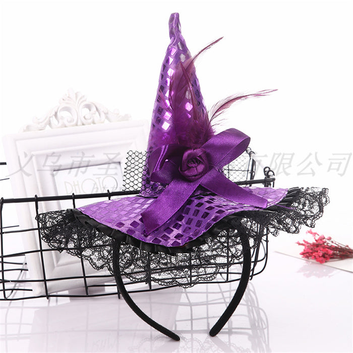 Wholesale Halloween Witch Hat Cloth Headband JDC-HD-SXia001