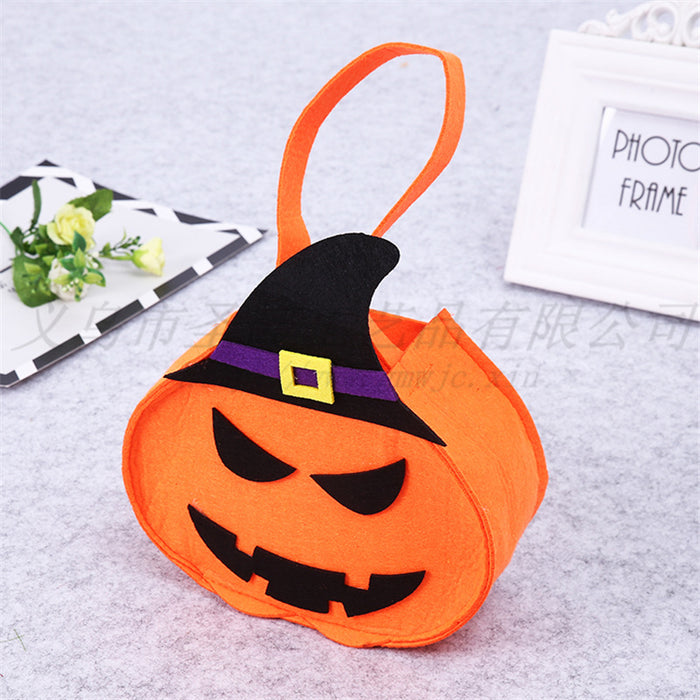 Wholesale Halloween Candy Bag Portable Pumpkin Bag Gift Bag Props Supplies MOQ≥2 JDC-HB-ShengX006