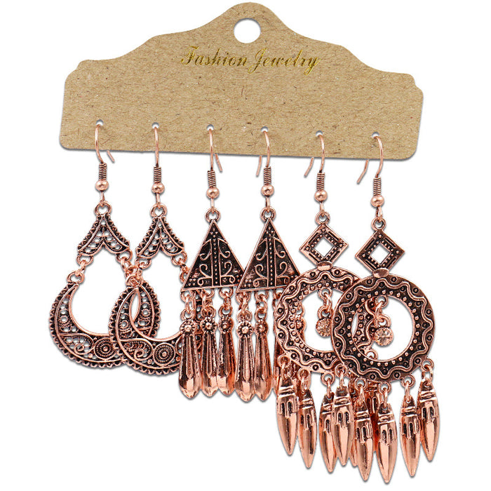 Wholesale Metal Earrings Baroque Personality Accessories JDC-ES-HH018