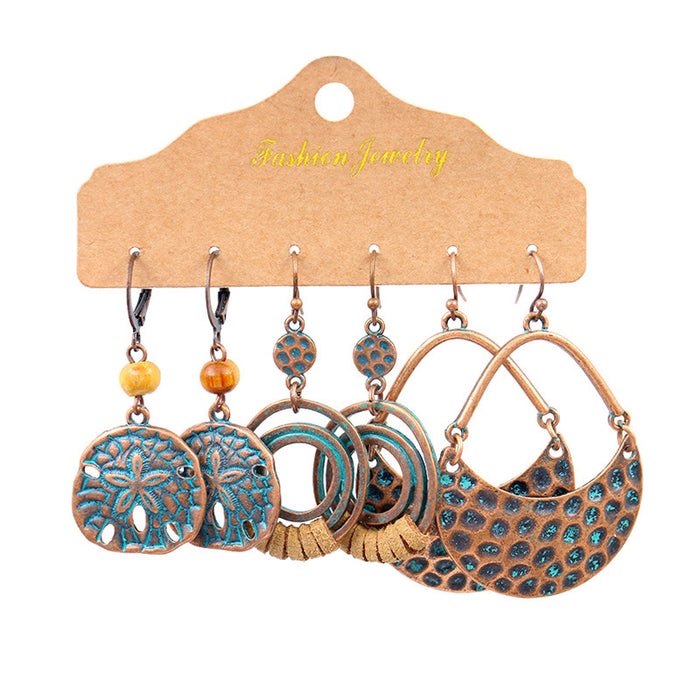 Wholesale Geometric Earrings Boho Ethnic Big Circle JDC-ES-HH013