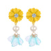 Jewelry WholesaleWholesale petal flower tassel alloy earrings JDC-ES-ManY012 Earrings 满溢 %variant_option1% %variant_option2% %variant_option3%  Factory Price JoyasDeChina Joyas De China