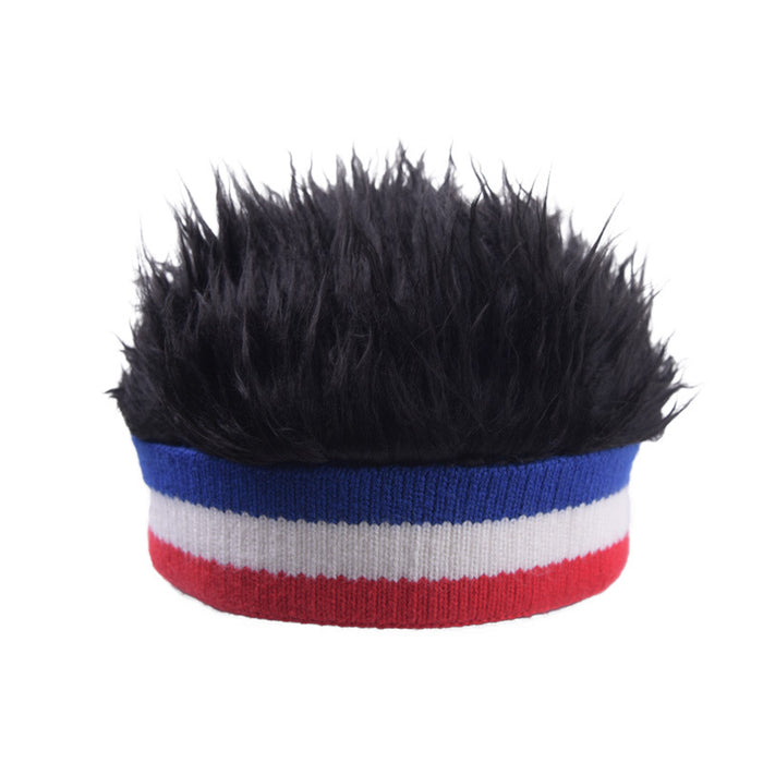 Wholesale wig landlord hat hip hop men and women wool knitted beanie MOQ≥2 JDC-FH-WenR009