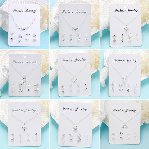 Jewelry WholesaleWholesale Popular Temperament Sweet Necklace Stud Earrings Set JDC-ES-Mdd016 Piercing 萌豆豆 %variant_option1% %variant_option2% %variant_option3%  Factory Price JoyasDeChina Joyas De China