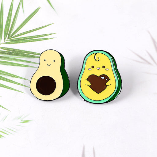 Jewelry WholesaleWholesale Cartoon Avocado Alloy Brooch JDC-BC-ZhuoB010 Brooches 卓博 %variant_option1% %variant_option2% %variant_option3%  Factory Price JoyasDeChina Joyas De China