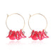 Jewelry WholesaleWholesale petal flower tassel alloy earrings JDC-ES-ManY012 Earrings 满溢 %variant_option1% %variant_option2% %variant_option3%  Factory Price JoyasDeChina Joyas De China