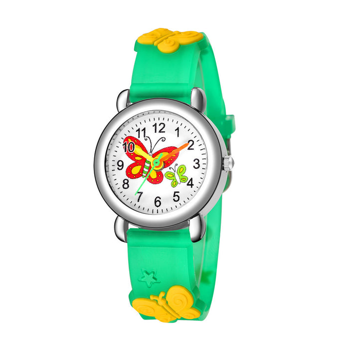 Wholesale Children's Watch Butterfly Plastic Quartz Watch JDC-WH-ShuangY001