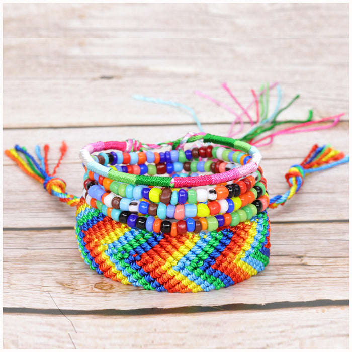 Wholesale graduation season hand-woven bracelet set of 5 pieces JDC-AS-Yiye01