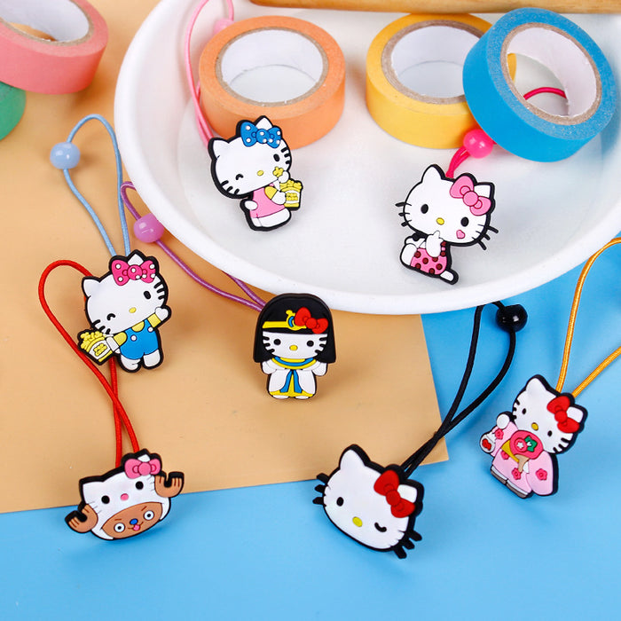 Wholesale Hair Scrunchies PVC Rubber Band Cartoon Cute Children (M) JDC-HS-ZhongJ006