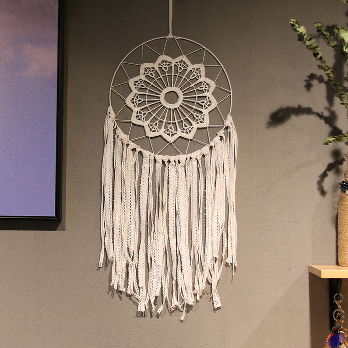 Wholesale Multi-Style White Tassel Dreamcatcher MOQ≥2 JDC-DC-RXin014