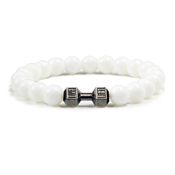 Jewelry WholesaleWholesale natural stone dumbbell Bracelet JDC-BT-JiuJ006 Bracelet 九江 %variant_option1% %variant_option2% %variant_option3%  Factory Price JoyasDeChina Joyas De China