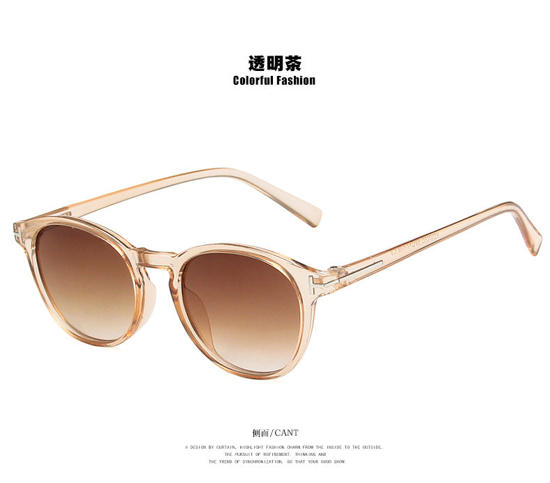 Wholesale T-shaped round frame sunglasses street fashion JDC-SG-KD166