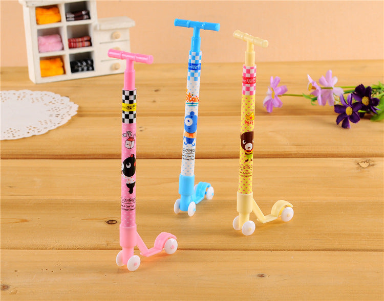 Wholesale Ballpoint Pen Plastic Creative Scooter Shape Stereo Gelatin Pen JDC-BP-CaiW004