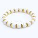 Jewelry WholesaleWholesale Natural Stone 8mm White Porcelain Beaded Rhinestone Bracelet JDC-BT-JiuJ018 Bracelet 九江 %variant_option1% %variant_option2% %variant_option3%  Factory Price JoyasDeChina Joyas De China